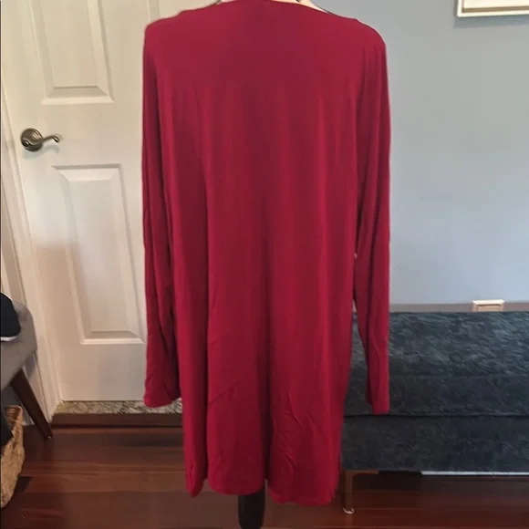 Eileen Fisher Red Long Sleeve Dress - Picture 2 of 4